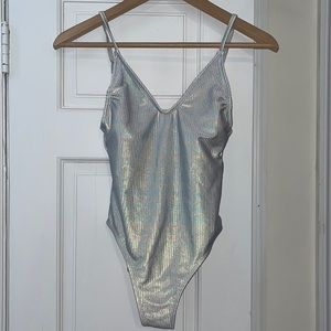 3/$15 Iridescent One Piece Suit Size S